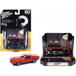 1971 Ford Mustang Mach 1 Red with Collectible Tin Display 