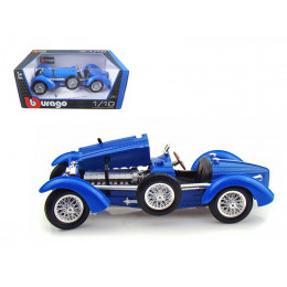 1934 Bugatti Type 59 Blue 1/18 Diecast Model Car by Bburago