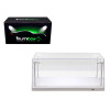 Collectible Display Show Case with LED Lights for 1/18 1/24 Models with White Base by Illumibox