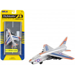 LTV A-7 Corsair II Attack Aircraft Silver Metallic 