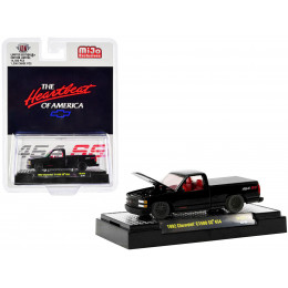 1992 Chevrolet C1500 SS 454 Pickup Truck Black with Red Interior 