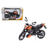 KTM 690 Duke Orange and Black 1/12 Diecast Motorcycle Model by Maisto