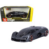 Lamborghini Terzo Millennio Dark Gray Metallic with Black Top and Carbon Accents 1/24 Diecast Model Car by Bburago