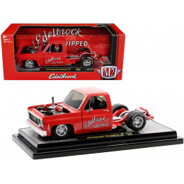1973 Chevrolet Cheyenne Super 10 Square Body Bedless Truck Bright Red with Graphics 