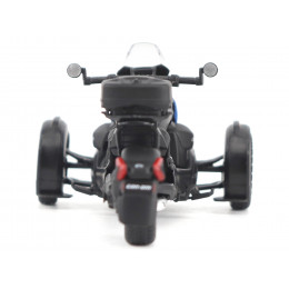 Can-Am Ryker Rally 3-Wheel Motorcycle Galactic Blue and Black 1/32 Diecast Model by BRP Models