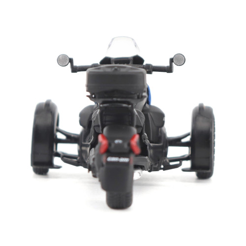 Can-Am Ryker Rally 3-Wheel Motorcycle Galactic Blue and Black 1/32 Diecast Model by BRP Models