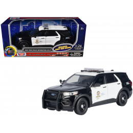 2022 Ford Police Interceptor Utility Black and White 