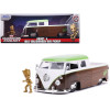 1963 Volkswagen Bus Pickup Truck with Groot Diecast Figurine