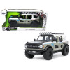 2021 Ford Bronco Gray and White with Matt Black Hood with Roof Rack