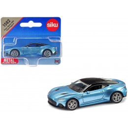 Aston Martin DBS Superleggera Blue Metallic with Black Top Diecast Model Car by Siku