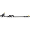 Kenworth T880 SBFA Tridem Truck with Trail King HDG Lowboy Trailer Black 