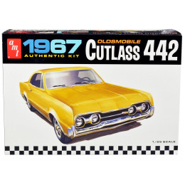 Skill 2 Model Kit 1967 Oldsmobile Cutlass 442 1/25 Scale Model by AMT