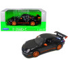 Porsche 911 (997) GT3 RS Black with Orange Accents 1/24-1/27 Diecast Model Car by Welly