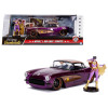 1957 Chevrolet Corvette Purple with Batgirl Diecast Figurine