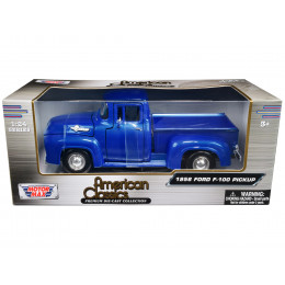 1956 Ford F-100 Pickup Truck Blue Metallic 
