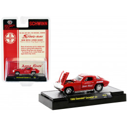 1966 Chevrolet Corvette 427 #68 Red with White Stripes and Graphics 