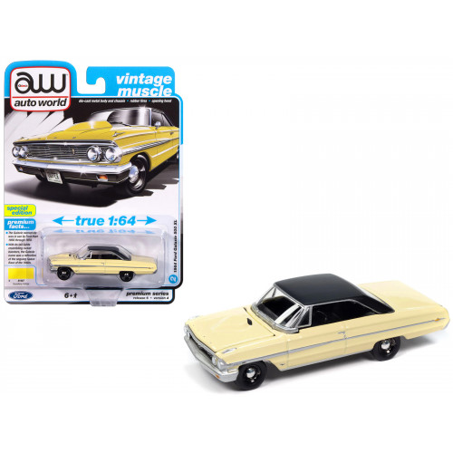 1964 Ford Galaxie 500 XL Sunshine Yellow with Black Top 