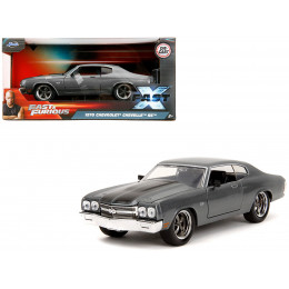 1970 Chevrolet Chevelle SS Gray Metallic with Black Stripes 