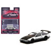 Toyota Sprinter Trueno AE86 Widebody RHD (Right Hand Drive) White and Black with Tarmac Cards