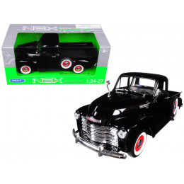 1953 Chevrolet 3100 Pick Up Truck Black 1/24 - 1/27 Diecast Model Car by Welly