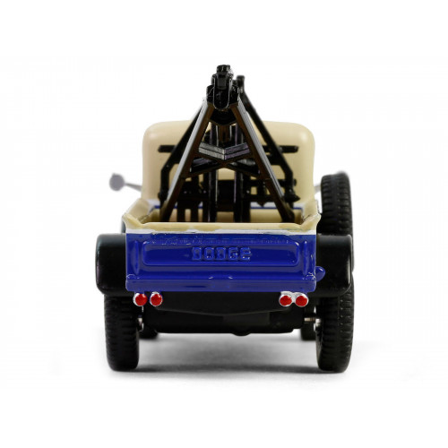 1948 Dodge Power Wagon Wrecker Tow Truck Beige and Blue 