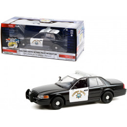 2008 Ford Crown Victoria Police Interceptor Black and White CHP 