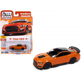 2021 Ford Mustang Shelby GT500 Carbon Fiber Track Pack Twister Orange with Black Top 