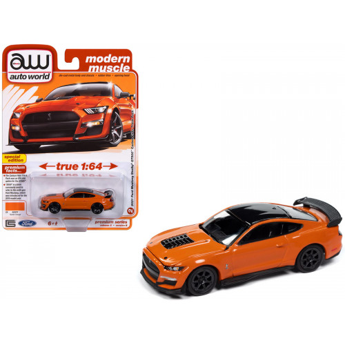 2021 Ford Mustang Shelby GT500 Carbon Fiber Track Pack Twister Orange with Black Top 