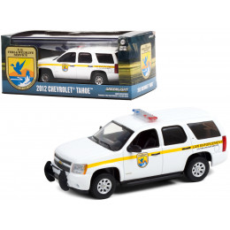 2012 Chevrolet Tahoe White with Yellow Stripes 