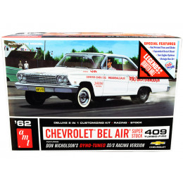 Skill 2 Model Kit 1962 Chevrolet Bel Air Super Stock 409 Turbo-Fire Don Nicholson's 2-in-1 Kit 
