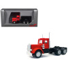 Peterbilt Short Day Cab with Updated Grill Red 1/87 (HO) Plastic Model Car by Promotex