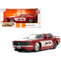 1970 Ford Mustang Boss 429 Candy Red with White Stripes 
