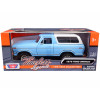 1978 Ford Bronco Custom Light Blue and White
