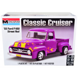 Level 4 Model Kit 1955 Ford F-100 Street Rod Pickup Truck 