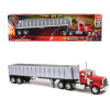 Kenworth W900 Frameless Dump Truck Red and Chrome