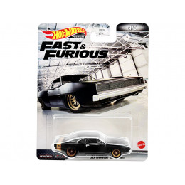 1968 Dodge Charger R/T Matt Black with Gold Tail Stripe 