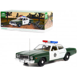 1975 Plymouth Fury Green and White 