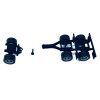 Lowboy Dual Axle Booster with Integrated Rear Axle and Fenders (2 Sets) 1/87 (HO) Plastic Model by Promotex