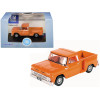 1965 Chevrolet C10 Stepside Pickup Truck Orange 1/87 (HO) Scale Diecast Model Car by Oxford Diecast