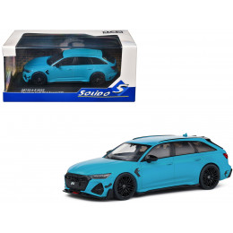 2022 Audi ABT RS 6-R Miami Blue 1/43 Diecast Model Car by Solido