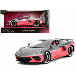 2020 Chevrolet Corvette Gray Metallic and Pink 