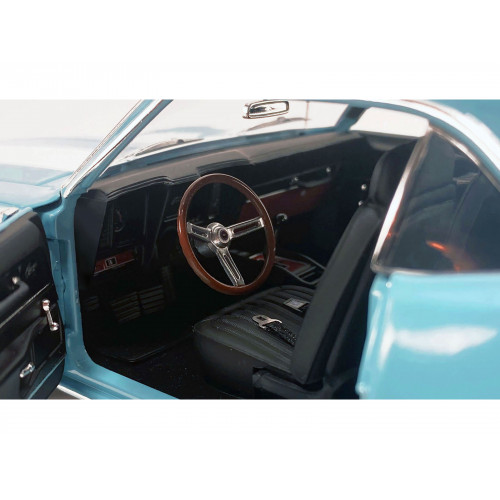 1969 Chevrolet Camaro Z/28 Carolina Blue with White Stripes Limited Edition to 420 pieces Worldwide 1/18 Diecast Model Car by ACME