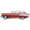1957 Chevrolet Nomad Adobe Beige with Sierra Gold Top 1/87 (HO) Scale Diecast Model Car by Oxford Diecast