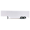 48ft Moving Van Trailer Light Gray 1/87 (HO) Plastic Model by Promotex