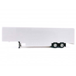 48ft Moving Van Trailer Light Gray 1/87 (HO) Plastic Model by Promotex
