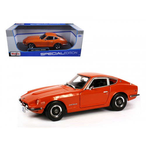 1971 Datsun 240Z Orange 1/18 Diecast Model Car by Maisto