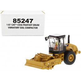 CAT Caterpillar CS56 Padfoot Drum Vibratory Soil Compactor with Operator 