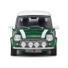 1994 Mini Cooper Sport British Racing Green with White Top and Stripes 1/43 Diecast Model Car by Solido