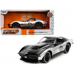 1969 Chevrolet Corvette Stingray ZL-1 #6 Black and Silver 