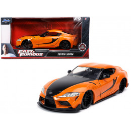 Toyota Supra Orange with Black Stripes 